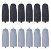 12 Pack Replacement Roller for Flawless Pedi - Extra Coarse & Fine Rollers Attachment Set Compatible with Finish Touch Flawless Pedi Electronic Tool File - Black & Gray view 1
