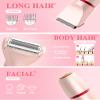 3-in-1 Bikini Trimmer for Women, Electric Razors Shaver for Public Hair - Rechargeable Body Hair Trimmer, Portable Detachable Removal Kit, lPX7 Waterproof Lightweight with LED Display, Gift for Women view 2
