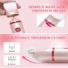 3-in-1 Bikini Trimmer for Women, Electric Razors Shaver for Public Hair - Rechargeable Body Hair Trimmer, Portable Detachable Removal Kit, lPX7 Waterproof Lightweight with LED Display, Gift for Women view 3