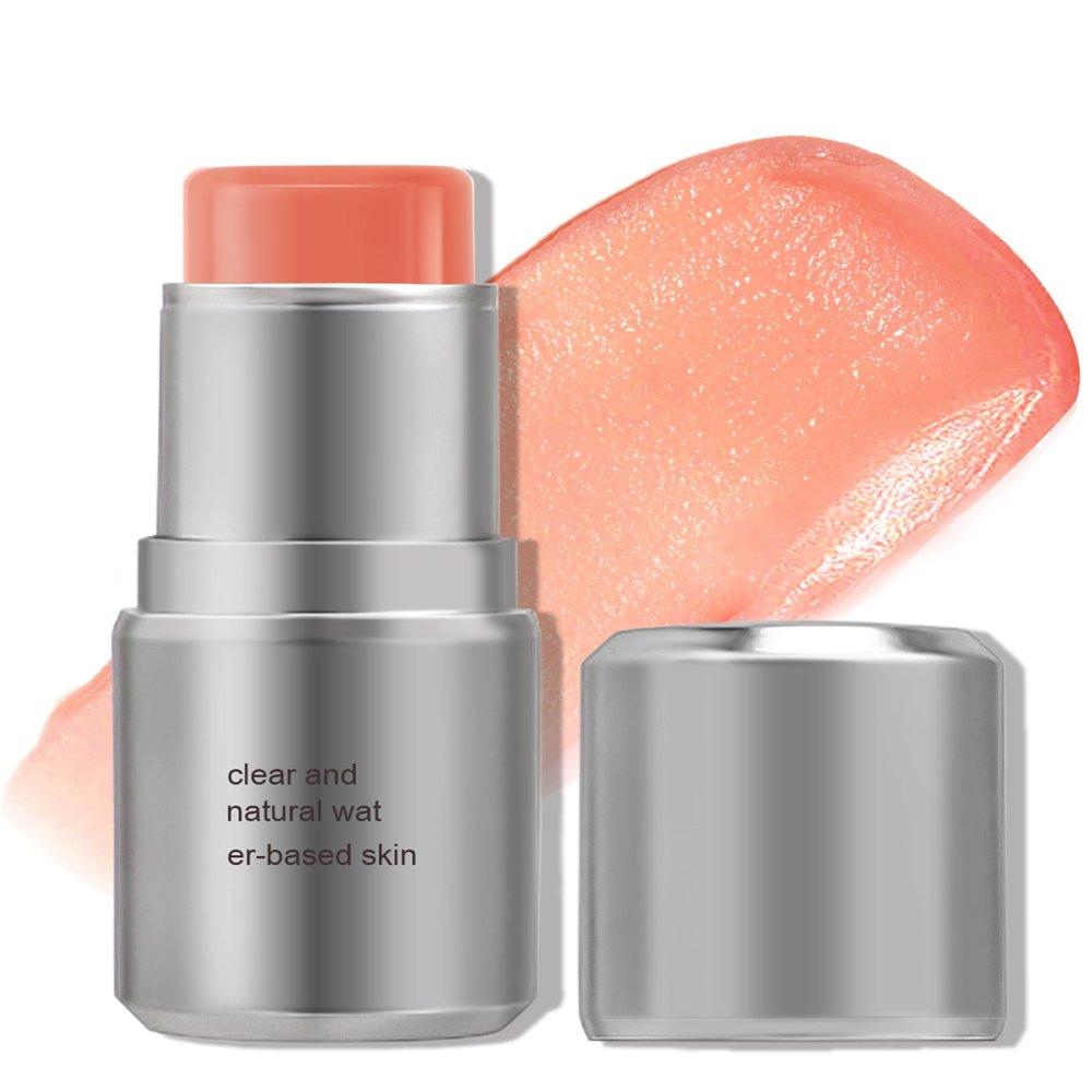 Jutqut Highlighter Stick, Glow Face Blusher with Watery Radiant Finish for Glass Skin, Natural Translucent Light Moisturizer Dewy Finish, Multi-Use Highlighter Makeup, Easy Blend & Long Lasting #03