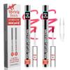 2pcs Lip Stain Peel Off - Lip Liner Stain Long Lasting Waterproof,2-in-1 Lip Liner with Tweezer Nude Matte,Non-Stick Cup,Highly PigmentedNatural Finish,Stay On All Day,Perfect for Gift (Nude+Rose) view 1