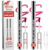 2pcs Lip Stain Peel Off - Lip Liner Stain Long Lasting Waterproof,2-in-1 Lip Liner with Tweezer Nude Matte,Non-Stick Cup,Highly PigmentedNatural Finish,Stay On All Day,Perfect for Gift (Mauve+Rose) view 1