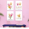 AACQQ Mother's Day Gifts for Grandma Mom from Daughter Son Room Wall Decor Posters Handprint Diy Kit Valentine's Day Christmas Birthday Love Gifts for Mom Grandma Gigi view 3