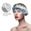 American Bald Eagle Shower Cap For Women Reusable Double Layers Bathing Bath Cap Hair Caps Waterproof Elastic Band Ladies Spa Salon Shower Hat Hair Caps view 4