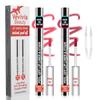 2pcs Lip Stain Peel Off - Lip Liner Stain Long Lasting Waterproof,2-in-1 Lip Liner with Tweezer Nude Matte,Non-Stick Cup,Highly PigmentedNatural Finish,Stay On All Day,Perfect for Gift (Nude+Mauve) view 1