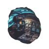 Airplane Cockpit1 (1)_ Shower Cap For Women Reusable Double Layers Bathing Bath Cap Hair Caps Waterproof Elastic Band Ladies Spa Salon Shower Hat Hair Caps view 2