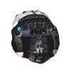 Airplane Cockpit1 Shower Cap For Women Reusable Double Layers Bathing Bath Cap Hair Caps Waterproof Elastic Band Ladies Spa Salon Shower Hat Hair Caps view 2