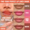 2pcs Lip Stain Peel Off - Lip Liner Stain Long Lasting Waterproof,2-in-1 Lip Liner with Tweezer Nude Matte,Non-Stick Cup,Highly PigmentedNatural Finish,Stay On All Day,Perfect for Gift (Cocoa+Coffee) view 3