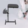 24.41-35.43inches Adjustable Height Tattoo Arm Rest Stand Adjustable Angle Tattoo Workbench with Wheels for Professional Tattoo Artists And Commercial Tattoo Shops,Wide and Long Pad view 3