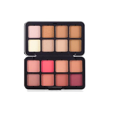 1 PC 16 Colors Facial Contour Highlighter Blusher Palette, Multi Purpose Matte & Shimmer Contouring Shaping Palette Creating 3D Makeup (02#, 30g)