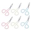 Happyyami 6pcs Stainless Steel Eyebrow Clip Scissors for Women Eyebrow Grooming Kit view 1