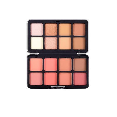 1 PC 16 Colors Facial Contour Highlighter Blusher Palette, Multi Purpose Matte & Shimmer Contouring Shaping Palette Creating 3D Makeup (01#, 30g)