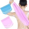 2 Pcs Back Scrubber for Shower, Back Washer with Handles for Men & Women, Double-Side Use Exfoliate Washcloth Bath Tool to Scrub Your Body (Pink and Blue) view 1