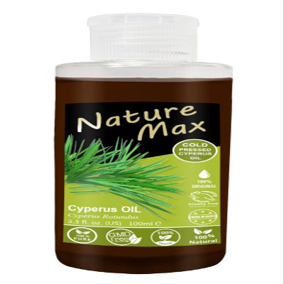 bonballoon Nature Max Cyperus Oil Natural Cold Pressed Undiluted Premium Pure For Skin Care Halal (1 Pack = 3.38 oz / 100 ml)