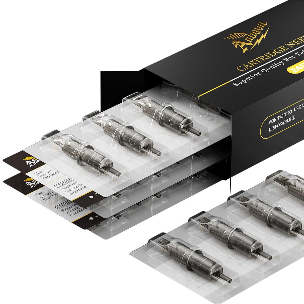 Tattoo Cartridge Needles for tattooing,Box of 24Pcs, Disposable Tattoo Needle (1215RM)