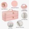 GENCAM Double-Layer Carrying Case for Shark Flexstyle, Travel Case for Shark Flexstyle/FlexFusion, Portable Storage Organizer bag for Shark Flexstyle/Dyson Airwrap Styler and Attachments (Rose Pink) view 3