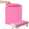 200 Piece Disposable Massage Table Sheets 31" x 71" - Non-Woven Fabric Bed Covers for Spa, Massage, Beauty & Tattoos - Breathable, Hygienic (Pink) view 1