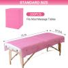 200 Piece Disposable Massage Table Sheets 31" x 71" - Non-Woven Fabric Bed Covers for Spa, Massage, Beauty & Tattoos - Breathable, Hygienic (Pink) view 2