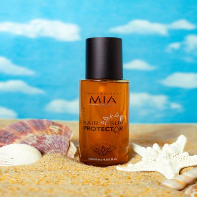 Mia All Natural Hair Sun Protector | UV Protection Spray for Hair | Shields Against Sun Damage & Color Fading | Lightweight, Non-Greasy, Hydrating & Anti-frizz | Vegan & Cruelty-Frizz