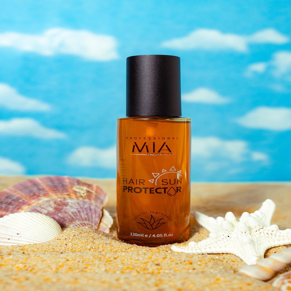 Mia All Natural Hair Sun Protector | UV Protection Spray for Hair | Shields Against Sun Damage & Color Fading | Lightweight, Non-Greasy, Hydrating & Anti-frizz | Vegan & Cruelty-Frizz