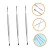 SOESFOUFU 3pcs Manicure Tools Kit Nail Art Tools Cuticle Pusher and Nail Brushes for Cleaning view 2