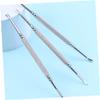 SOESFOUFU 3pcs Manicure Tools Kit Nail Art Tools Cuticle Pusher and Nail Brushes for Cleaning view 4