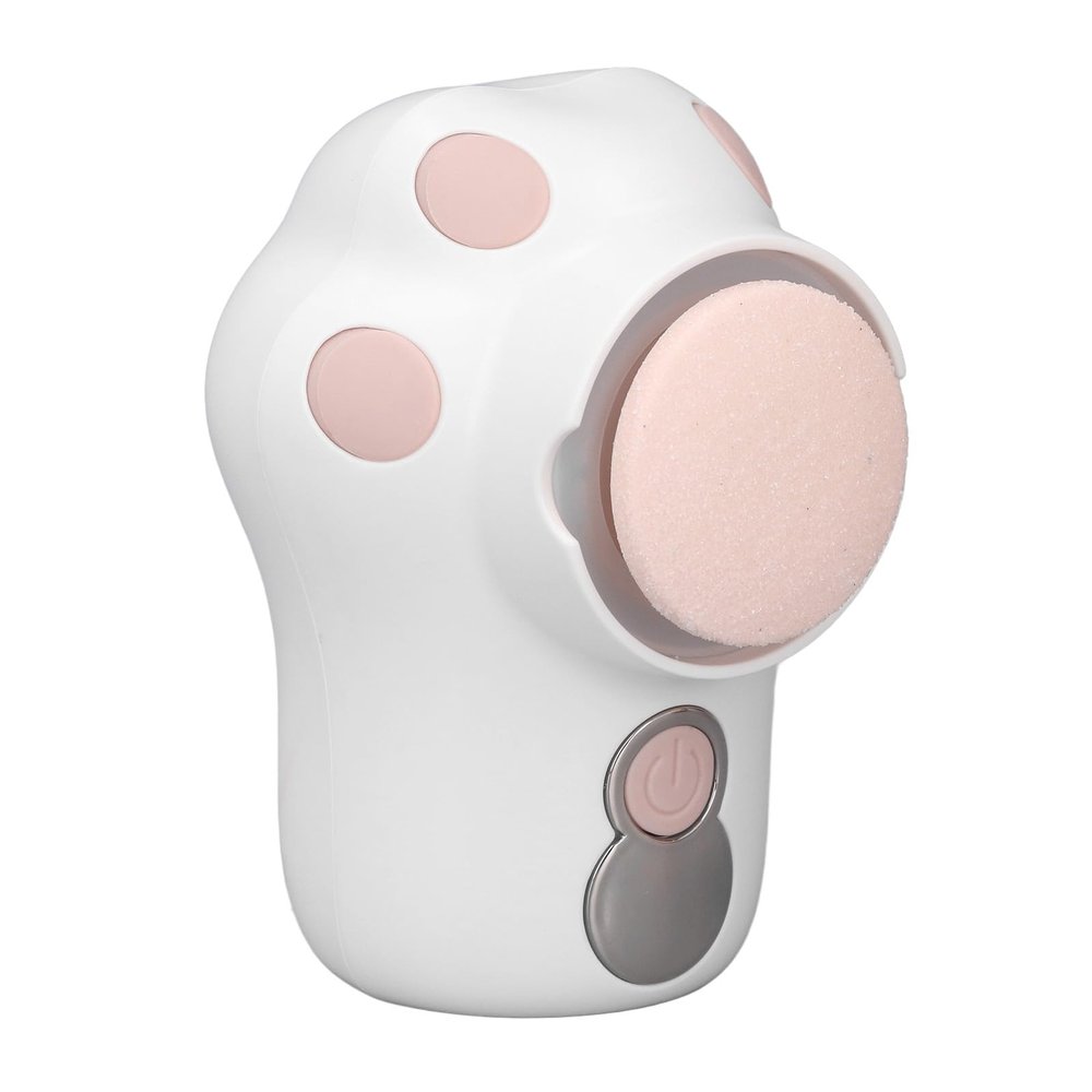 ANGGREK Electric Foot File, Storage Bin Cute Cat Claw Electric Foot Grinder for Dead Skin