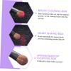 ELAYARD 2pcs Silicone Brush Cleaning Box for Makeup Brushes Portable Lightweight Easy to Use for Eye Shadow Powder Removal for Travel Cleaning Needs view 4