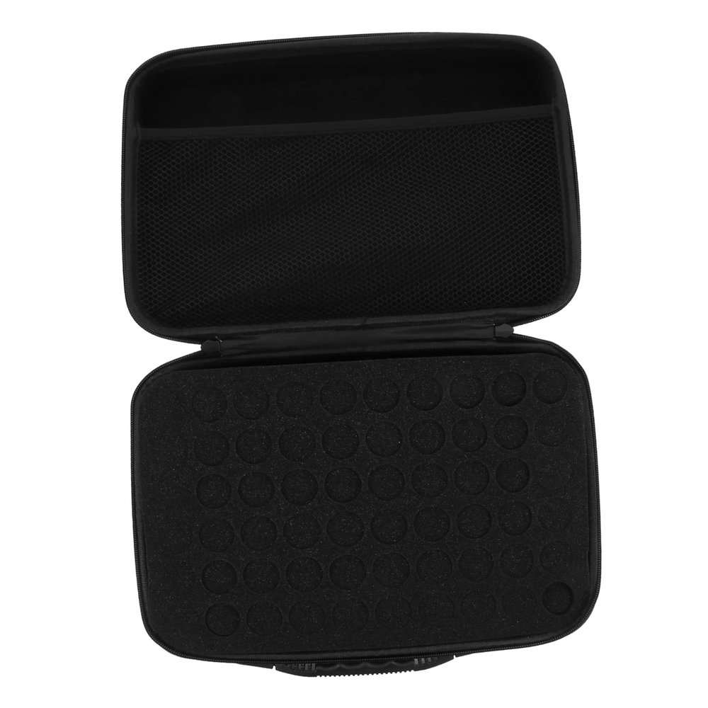 Gogogmee Essential Oil Storage Bag Organizer 60 Slots Portable 5ml/10ml Essential Oil Carrying Case Handle Travel-Friendly for Aromatherapy and Home Use