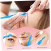 Gogogmee 24pcs Eyebrow Razor Trimmer Stainless Steel Manual Facial Shaver for Men and Women Non-Slip Handle Protective Cover Eyebrow Grooming Tools view 3