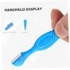 Gogogmee 24pcs Eyebrow Razor Trimmer Stainless Steel Manual Facial Shaver for Men and Women Non-Slip Handle Protective Cover Eyebrow Grooming Tools view 4