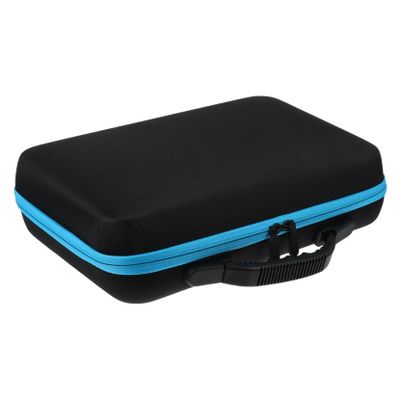 AUTSUPPL Portable Bottle Essential Oil Organizer Case for Travel Flexible Dividers for Bottles Storage Pouch for Essential Oils Blue for Outdoor Use