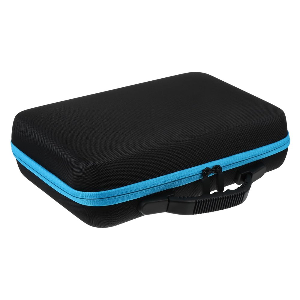 AUTSUPPL Portable Bottle Essential Oil Organizer Case for Travel Flexible Dividers for Bottles Storage Pouch for Essential Oils Blue for Outdoor Use