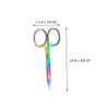 Healeved 3pcs Stainless Steel Eyebrow Scissors Precision Trimmer Men Eyebrow Tools view 2