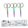 Healeved 3pcs Stainless Steel Eyebrow Scissors Precision Trimmer Men Eyebrow Tools view 3
