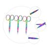 Healeved 3pcs Stainless Steel Eyebrow Scissors Precision Trimmer Men Eyebrow Tools view 4