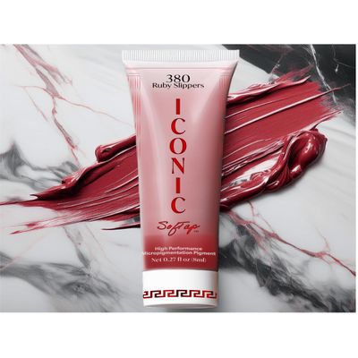 SofTap Iconic Lip Pigment for PMU (7 ml Tube) High Performance Premium Color for Permanent Cosmetics. Enhanced Retention, Stable Fading, Skin-Nourishing Formula (Ruby Slippers)