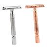 VICASKY 2pcs Manual Metal Shaving Razor for Men Old Style Double-edged Safety Razor Non-skid Grip for Smooth Face Beard Shaving Travel view 1