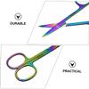 Beatifufu 3pcs Eyebrow Scissors Ergonomic Eyebrow Trimmer for Precise Grooming Lightweight Design for Easy Carrying for Women and Men view 4