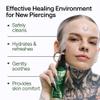 Piercing Aftercare Spray  Sterile Saline Solution for Piercings with Panthenol & Tea Tree Oil for Bumps  Lip, Body, Nose Rings, & Ear Piercing Cleaner  Saline Spray for Piercings  2 Pack, 8 Fl Oz view 3