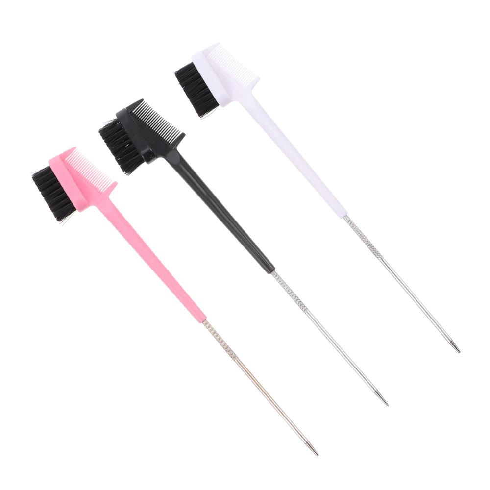 Vaguelly Eyebrow Brush Comb Eyelash Brush Makeup Set Grooming Tool for Salon Home