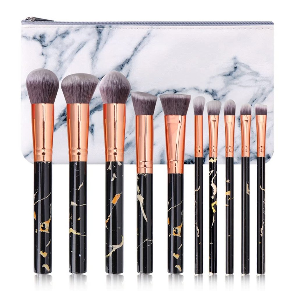 TEOYETTSF Marble Makeup Brush Set Beauty Tools Loose Brush Son Full Set of Beauty Tools(D)