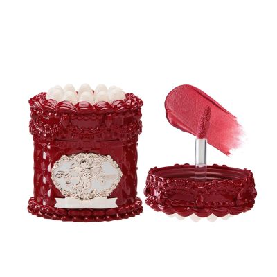 Flower Knows Strawberry Cupid Cake Lip Cream,Long Lasting Bold Red Matte Lipstick,Hydrating Lip Stain,Transfer & Smudge-Proof Velvet Liquid Lipstick for Girls&Women,0.17 Fl Oz(V08 Cranberry)