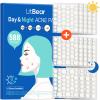 LitBear Acne Pimple Patches- Day and Night 4 Sizes 588 Dots Thin & Thick Hydrocolloid Patches with Witch Hazel, Tea Tree & Calendula Oil, Extra Adhesion for Face Zit Patch Dots view 1