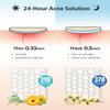 LitBear Acne Pimple Patches- Day and Night 4 Sizes 588 Dots Thin & Thick Hydrocolloid Patches with Witch Hazel, Tea Tree & Calendula Oil, Extra Adhesion for Face Zit Patch Dots view 2