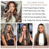 13x4 Body Wave Lace Front Wigs Pre Plucked Lace Frontal Wigs Human Hair Blonde Highlight #1b 27 Glueless Human Wigs Pre Plucked with Baby Hair (180 density, 20inch) view 2