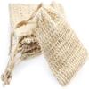 5 Pack Natural Sisal Soap Saver Bag Zero Waste Mesh Bar Soap Loofah Holder Pouch for Shower view 1
