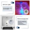 BRCYKRWY Foot Bath Acrylic Footbath Spa Portable Foot Spa Bathtub Colorful Lamp Footbath Foot Spa with Heat and Massage and Jets for Home Salon Spa Beauty Store view 4
