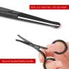 Nose Hair Scissors, Rounded Tip Facial Trimme Stainless Steel Moustache Beard Eyebrow Safe Hair Cutting for Grooming Trimming Small Details view 2