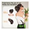 WOAITIANTIAN Hair Bun, Voluminous Heat-Resistant Women's Bun Ponytail Hair Accessory Hair Extensions(Dark gray) view 3